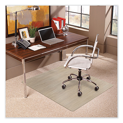 ES Robbins TrendSetter Chair Mat for Medium Pile Carpet, 36 x 48, Driftwood (ESR119723)