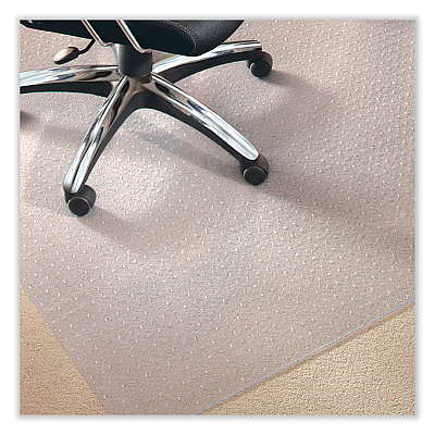 ES Robbins EverLife Chair Mat for Medium Pile Carpet, Square, 60 x 60, Clear (ESR122681)