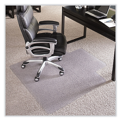 ES Robbins EverLife Chair Mat for Extra High Pile Carpet wih Lip, 45 x 53, Clear (ESR124183)
