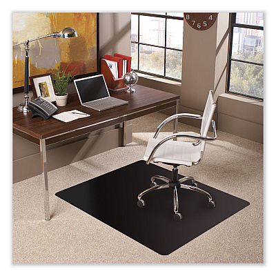 ES Robbins Trendsetter Chair Mat for Low Pile Carpet, 36 x 48, Black (ESR128013)