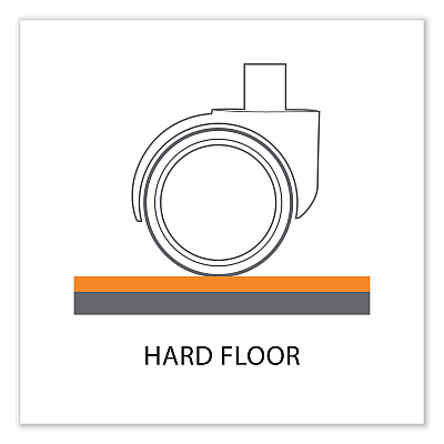 ES Robbins EverLife Textured Chair Mat for Hard Floors with Lip, 36 x 48, Clear (ESR132033)
