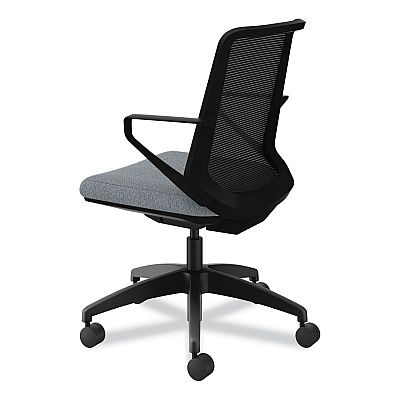HON Cliq Office Chair, Supports Up to 300 lb, 17" to 22" Seat Height, Basalt Seat, Black Back, Black Base (HONCLQIMAPX25T)