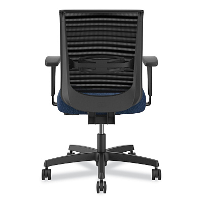 HON Convergence Mid-Back Task Chair, Supports Up to 275 lb, 16.5" to 21" Seat Height, Navy Seat, Black Back, Black Frame (HONCMY1AAPX13)