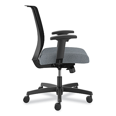 HON Convergence Mid-Back Task Chair, Supports Up to 275 lb, 16.5" to 21" Seat Height, Basalt Seat, Black Back, Black Frame (HONCMY1AAPX25)