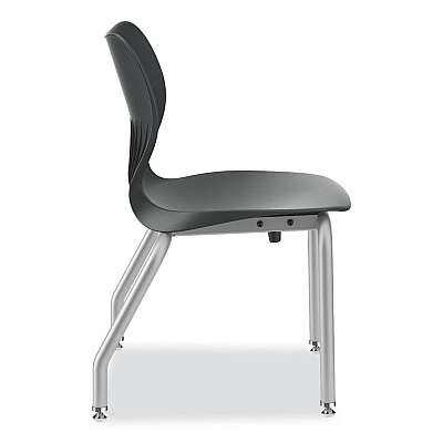 HON SmartLink Four-Leg Chair, Supports Up to 275 lb, 16" Seat Height, Lava Seat, Lave Back, Platinum Base, 4/Carton (HONSL4L16ELAP)