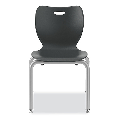 HON SmartLink Four-Leg Chair, Supports Up to 275 lb, 16" Seat Height, Lava Seat, Lave Back, Platinum Base, 4/Carton (HONSL4L16ELAP)