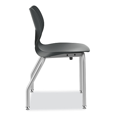 HON SmartLink Four-Leg Chair, Supports Up to 275 lb, 18" Seat Height, Lava Seat, Lava Back, Platinum Base (HONSL4L18ELAP)