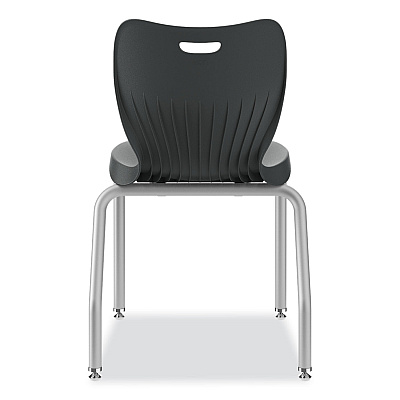 HON SmartLink Four-Leg Chair, Supports Up to 275 lb, 18" Seat Height, Lava Seat, Lava Back, Platinum Base (HONSL4L18ELAP)