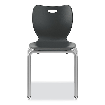 HON SmartLink Four-Leg Chair, Supports Up to 275 lb, 18" Seat Height, Lava Seat, Lava Back, Platinum Base (HONSL4L18ELAP)