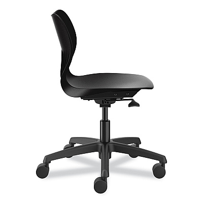 HON SmartLink Task Chair, Supports Up to 275 lb, 34.75" Seat Height, Onyx Seat, Onyx Back, Black Base (HONSSTK18BHLON)