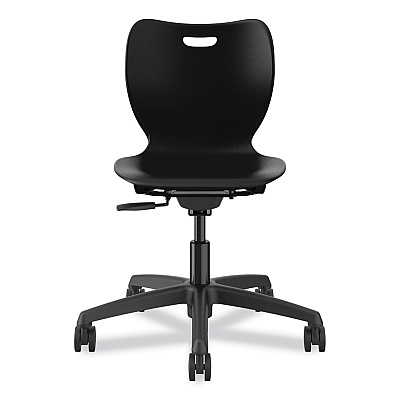 HON SmartLink Task Chair, Supports Up to 275 lb, 34.75" Seat Height, Onyx Seat, Onyx Back, Black Base (HONSSTK18BHLON)