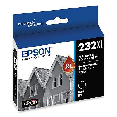 Epson T232XL120S (T232XL) High-Yield Claria Ink, 450 Page-Yield, Black