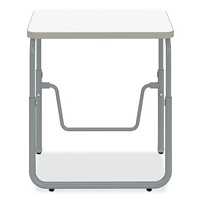 Safco AlphaBetter 2.0 Height-Adjust Student Desk with Pendulum Bar, 27.75 x 19.75 x 22 to 30, Dry Erase (SAF1221DE)
