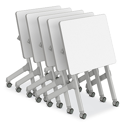 Safco Learn Nesting Rectangle Desk, 28" x 22.25" x 29.5", Gray (SAF1227GR)