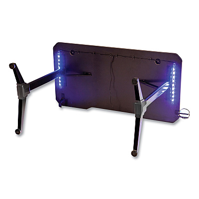 Safco Ultimate Computer Gaming Desk, 47.2" x 23.6" x 29.5", Black/Black (SAF5393BL)