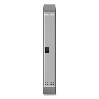 Safco Single Continuous Metal Locker Base Addition, 11.7w x 16d x 5.75h, Gray (SAF5519GR)