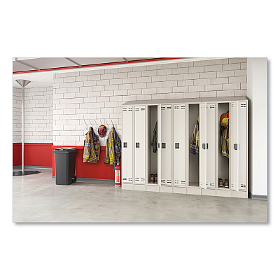 Safco Triple Continuous Metal Locker Base Addition, 35w x 16d x 5.75h, Tan (SAF5520TN)