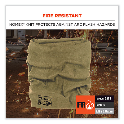 ergodyne Chill-Its 6486 FR Multi-Band, Nomex, One Size Fits Most, Khaki (EGO42230)