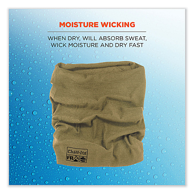 ergodyne Chill-Its 6486 FR Multi-Band, Nomex, One Size Fits Most, Khaki (EGO42230)