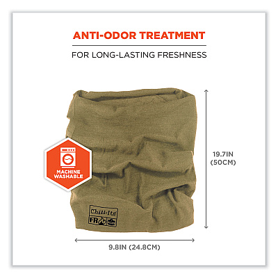 ergodyne Chill-Its 6486 FR Multi-Band, Nomex, One Size Fits Most, Khaki (EGO42230)
