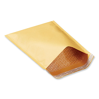Universal Peel Seal Strip Cushioned Mailer, #2, Extension Flap, Self-Adhesive Closure, 8.5 x 12.5, 25/Carton (UNV4087876)