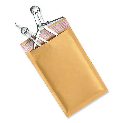 Universal Peel Seal Strip Cushioned Mailer, #0, Extension Flap, Self-Adhesive Closure, 6 x 10, 25/Carton (UNV4087874)