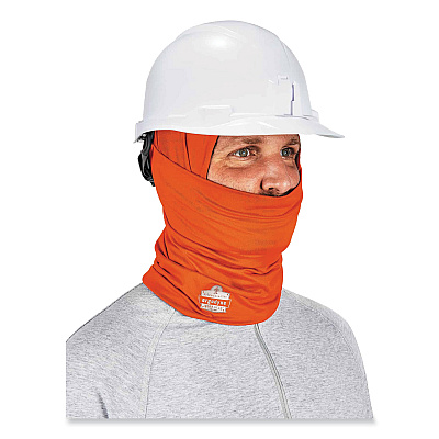 ergodyne Chill-Its 6487 Cooling Performance Knit Multi-Band, Polyester/Spandex, One Size Fits Most, Hi-Vis Orange (EGO42128)