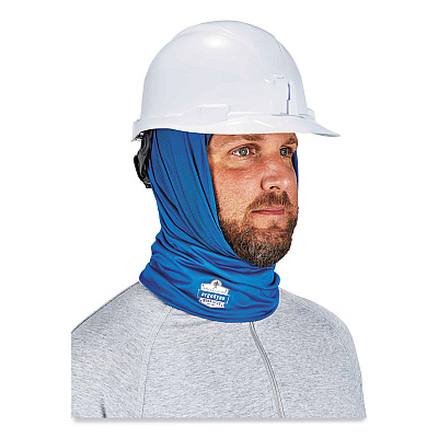 ergodyne Chill-Its 6487 Cooling Performance Knit Multi-Band, Polyester/Spandex, One Size Fits Most, Blue (EGO42129)