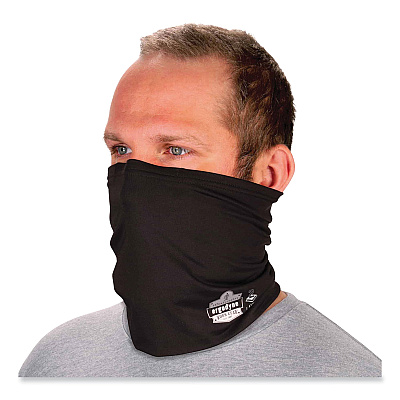ergodyne Chill-Its 6489 2-Layer Cooling Performance Knit Multi-Band, Polyester/Spandex, Large/X-Large, Black (EGO42143)