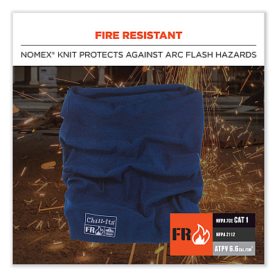 ergodyne Chill-Its 6486 FR Multi-Band, Nomex, One Size Fits Most, Navy (EGO42201)