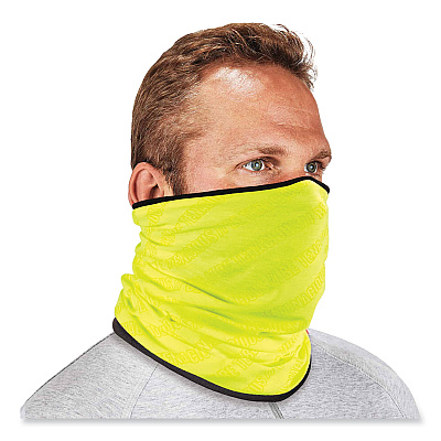 ergodyne N-Ferno 6491 Reversible Thermal Fleece + Poly Multi-Band, One Size Fits Most, Lime (EGO42320)