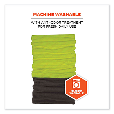 ergodyne N-Ferno 6492 2-Piece Thermal Fleece + Poly Multi-Band, One Size Fits Most, Lime (EGO42330)