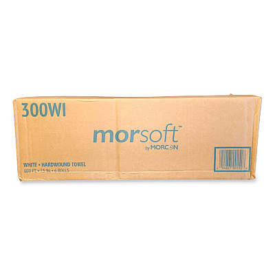 Morcon Tissue Morsoft Controlled Towels, I-Notch, 1-Ply, 7.5" x 800 ft, White, 6 Rolls/Carton (MOR300WI)