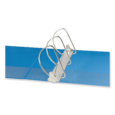 Universal Slant D-Ring View Binder, 3 Rings, 3" Capacity, 11 x 8.5, Light Blue (UNV20753)