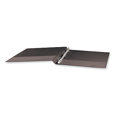 Universal Slant D-Ring View Binder, 3 Rings, 0.5" Capacity, 11 x 8.5, Black (UNV20701)