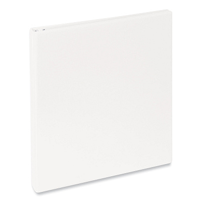 Universal Slant D-Ring View Binder, 3 Rings, 0.5" Capacity, 11 x 8.5, White (UNV20702)