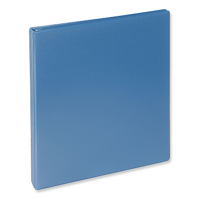 Universal Slant D-Ring View Binder, 3 Rings, 0.5" Capacity, 11 x 8.5, Light Blue (UNV20703)