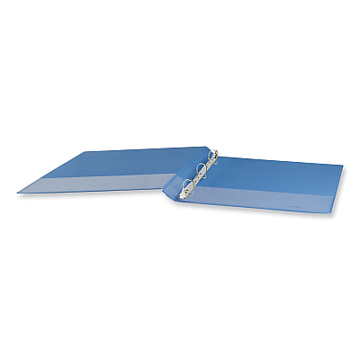 Universal Slant D-Ring View Binder, 3 Rings, 0.5" Capacity, 11 x 8.5, Light Blue (UNV20703)