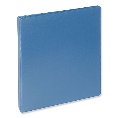 Universal Slant D-Ring View Binder, 3 Rings, 1" Capacity, 11 x 8.5, Light Blue (UNV20713)