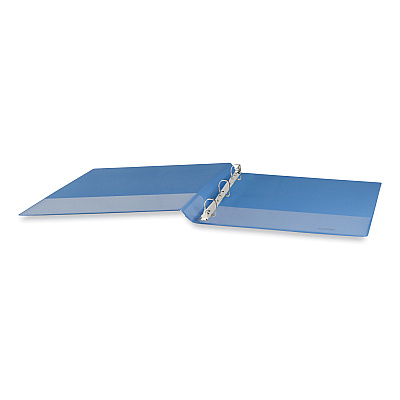 Universal Slant D-Ring View Binder, 3 Rings, 1.5" Capacity, 11 x 8.5, Light Blue (UNV20723)