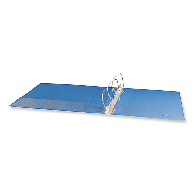 Universal Slant D-Ring View Binder, 3 Rings, 2" Capacity, 11 x 8.5, Light Blue (UNV20733)