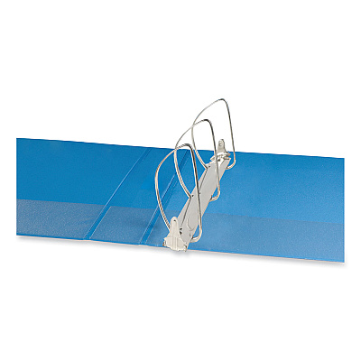 Universal Slant D-Ring View Binder, 3 Rings, 2" Capacity, 11 x 8.5, Light Blue (UNV20733)