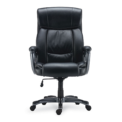Alera Egino Big and Tall Chair, Supports Up to 400 lb, Black Seat/Back, Black Base (ALEEG44B19)