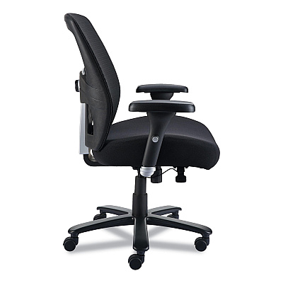 Alera Faseny Series Big and Tall Manager Chair, Supports Up to 400 lbs, 17.48" to 21.73" Seat Height, Black Seat/Back/Base (ALEFN44B14)