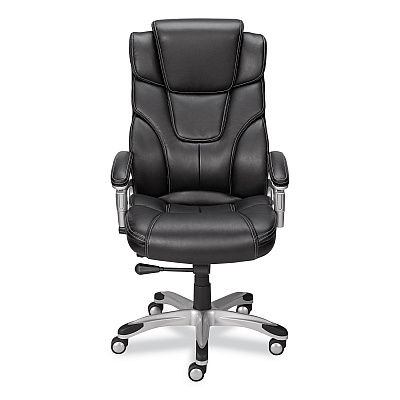 Alera Maurits Highback Chair, Supports Up to 275 lb, Black Seat/Back, Chrome Base (ALEMR41B19)