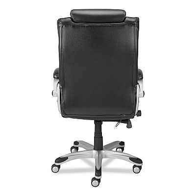 Alera Maurits Highback Chair, Supports Up to 275 lb, Black Seat/Back, Chrome Base (ALEMR41B19)