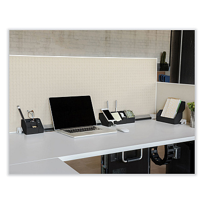 Bostitch Konnect Desk Organizer and Cable Management 14-Piece Kit, Plastic, Black (KTCKIT4BLK)
