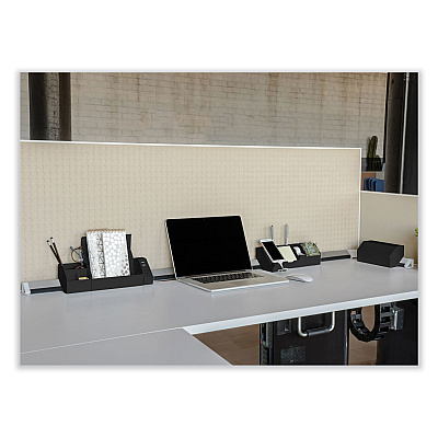 Bostitch Konnect Desk Organizer and Cable Management 17-Piece Kit, Plastic, Black (KTCKIT5BLK)