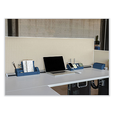 Bostitch Konnect Desk Organizer and Cable Management 17-Piece Kit, Plastic, Blue (KTCKIT5BLUE)