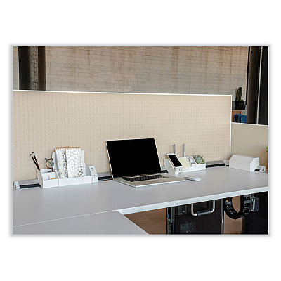 Bostitch Konnect Desk Organizer and Cable Management 17-Piece Kit, Plastic, White (KTCKIT5WHITE)